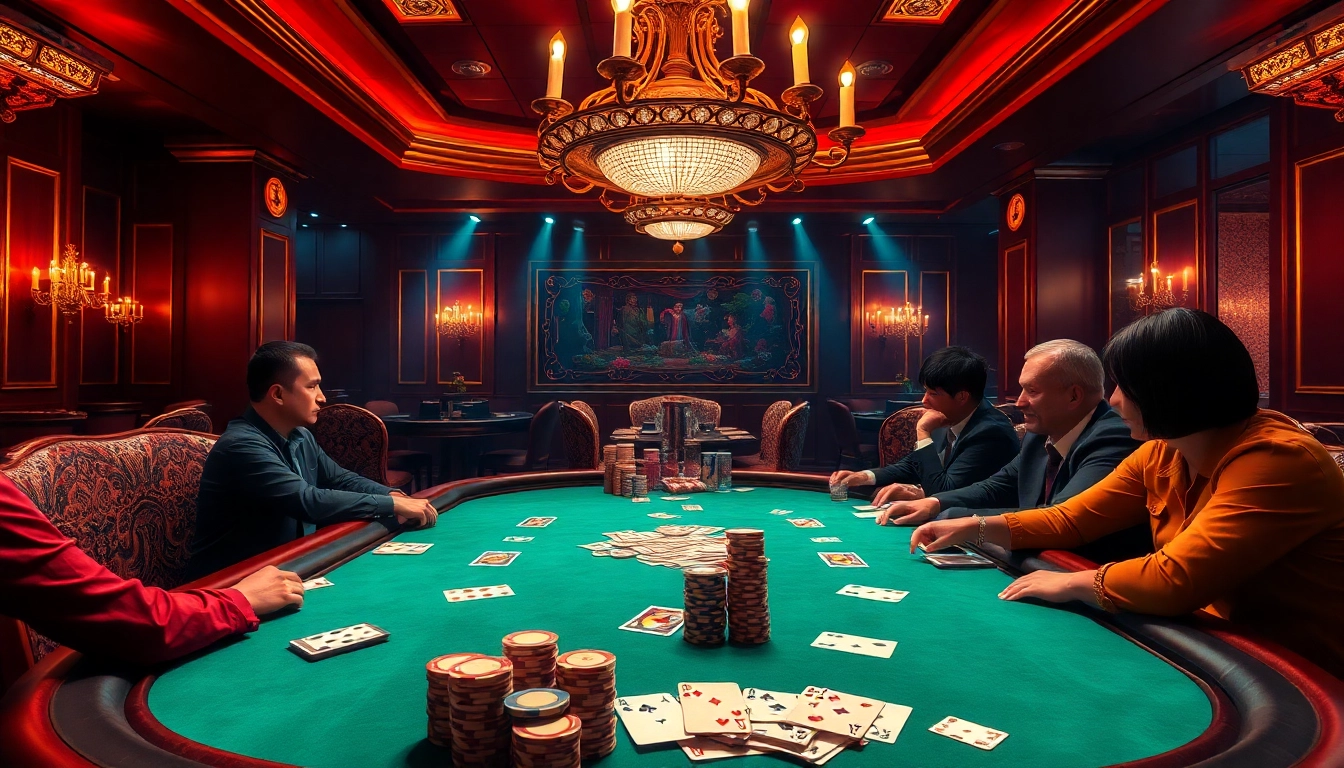 Experience the thrill of poker at https://luongsontv23.com/ with vibrant chips and strategic gameplay.