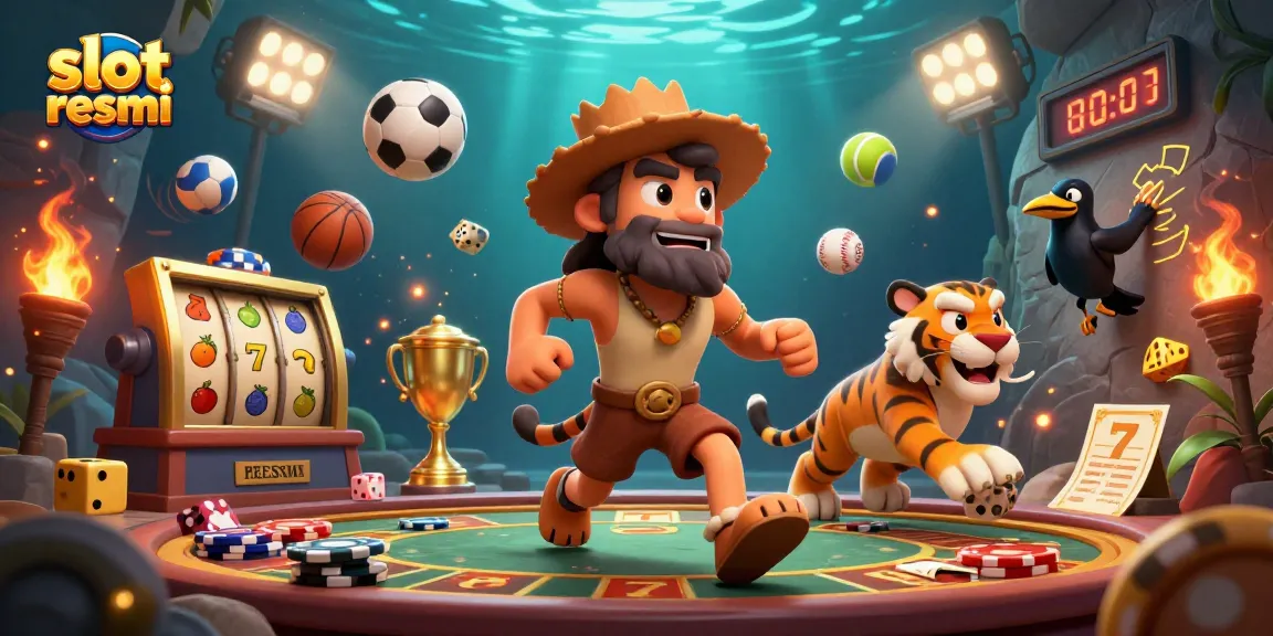 Engage with slot resmi featuring lively characters in a prehistoric casino full of action and arcade excitement.