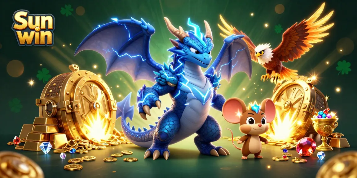 Win big with Sun win in this dynamic 3D casino illustration featuring thrilling game symbols.