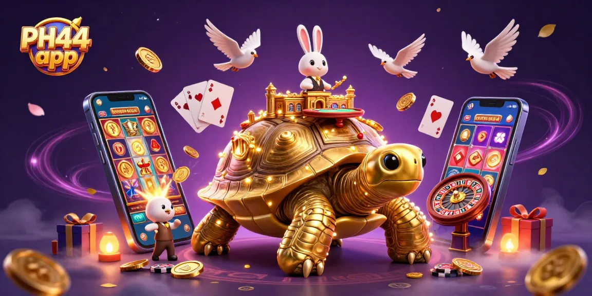 Experience the excitement of the PH44 app with vibrant casino elements and enticing rewards.