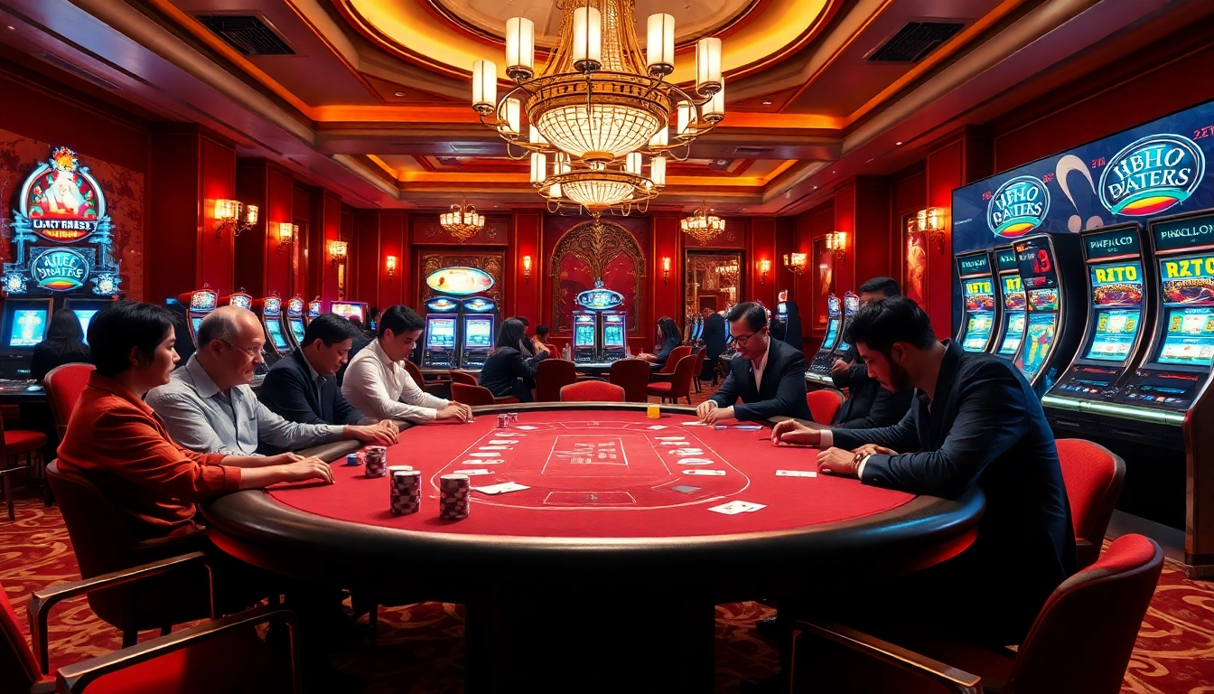 A group of players engaged at a poker table highlighting the professional atmosphere of nhà cái five88.