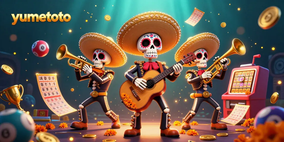 Engage with yumetoto's vibrant lottery scene showcasing colorful characters and dynamic elements.