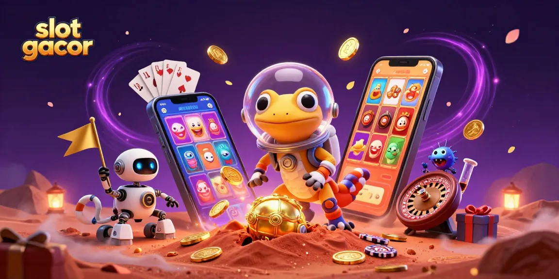Slot gacor membawa keseruan dengan karakter alien dan permainan kasino yang menggembirakan.