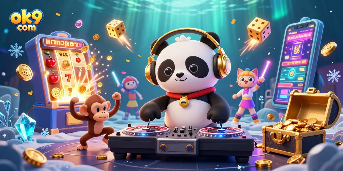 Experience excitement with ok9 com as the DJ panda spins reels and jackpots explode.