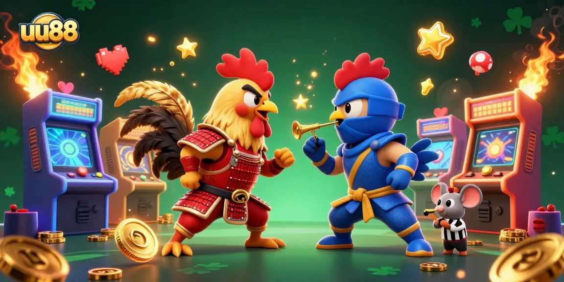 Engage with the exciting uu88 rooster duel showcasing vibrant elements of online gambling.