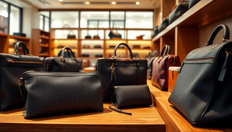 레플리카사이트에서 고급스러운 명품 제품들을 아름답게 전시하는 장면