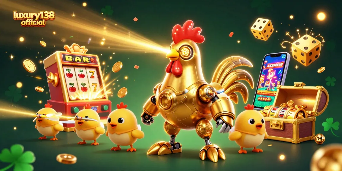 Experience the excitement of luxury138 official with slot machines and animated gaming characters.
