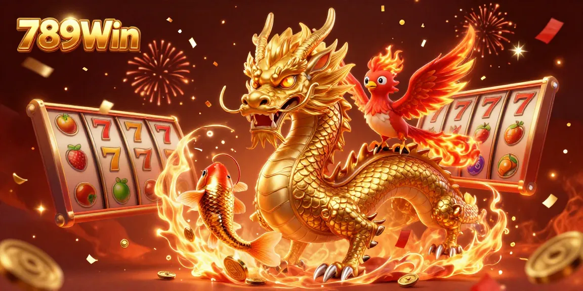 Play exciting slot games with 789Win, featuring dynamic characters and vibrant 3D elements.
