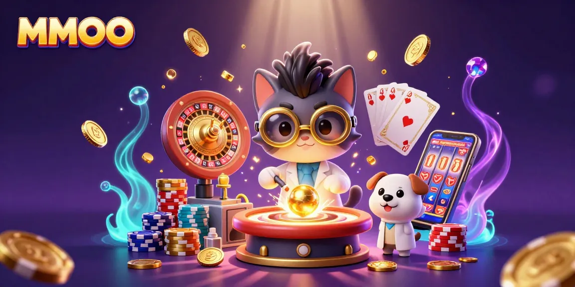 Experience thrilling gameplay at MMOO, featuring energetic scenes of slots and casino excitement.