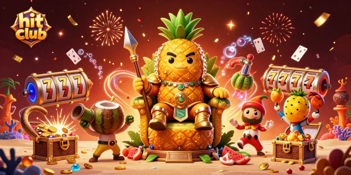 Spin to win at hit club: vibrant casino scene with playful characters and rich game elements.